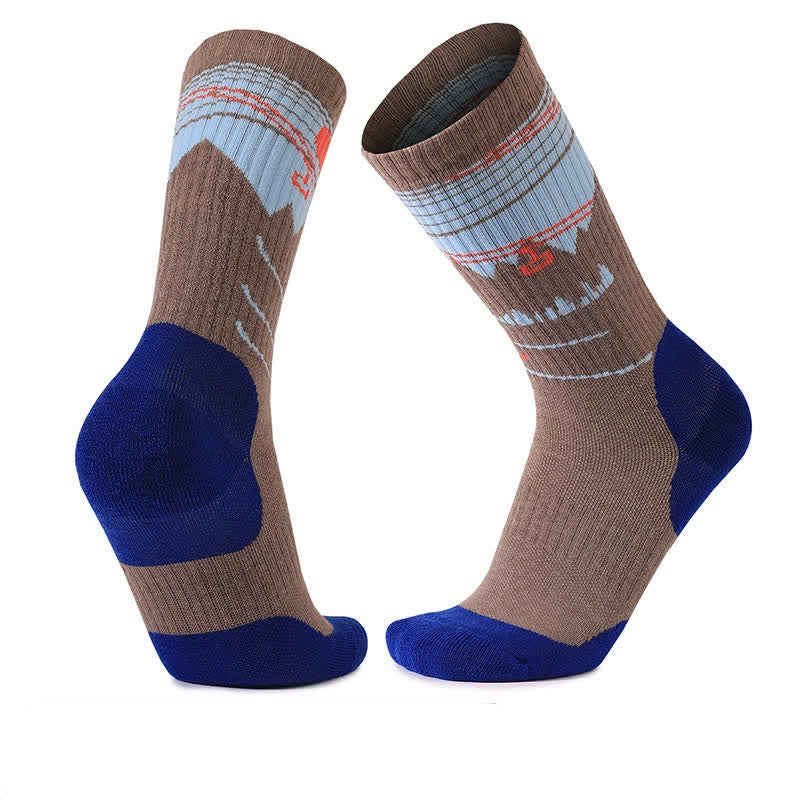 Wool Cushioned Hiking Quarter Socks - Brown - EU35-39(US2-6) - image 6
