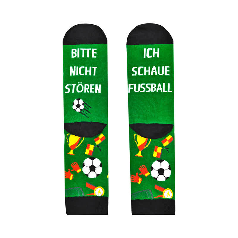 Funny Soccer Graphic Quarter Socks(2 Pairs) - image 6