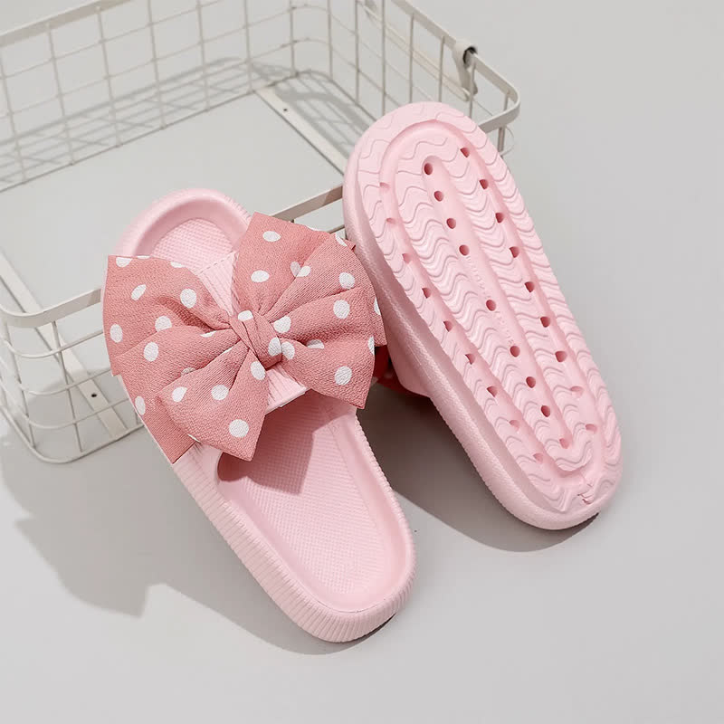 Sweet Polka Bow Slide Slippers - Pink - EU44-45(US10-11) - image 4
