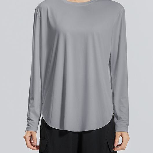 Breathable Relaxed Short Sleeves - Grey - XXL - image 5