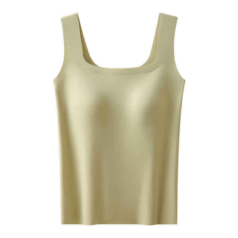 Plus Size Square Neck Cooling Sensation Tank Top - Green - XXL - image 9
