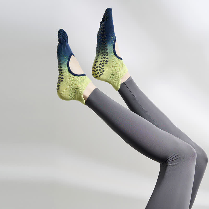 Gradient Toe Grip Socks - Blue - EU35-40(US2-7) - image 7