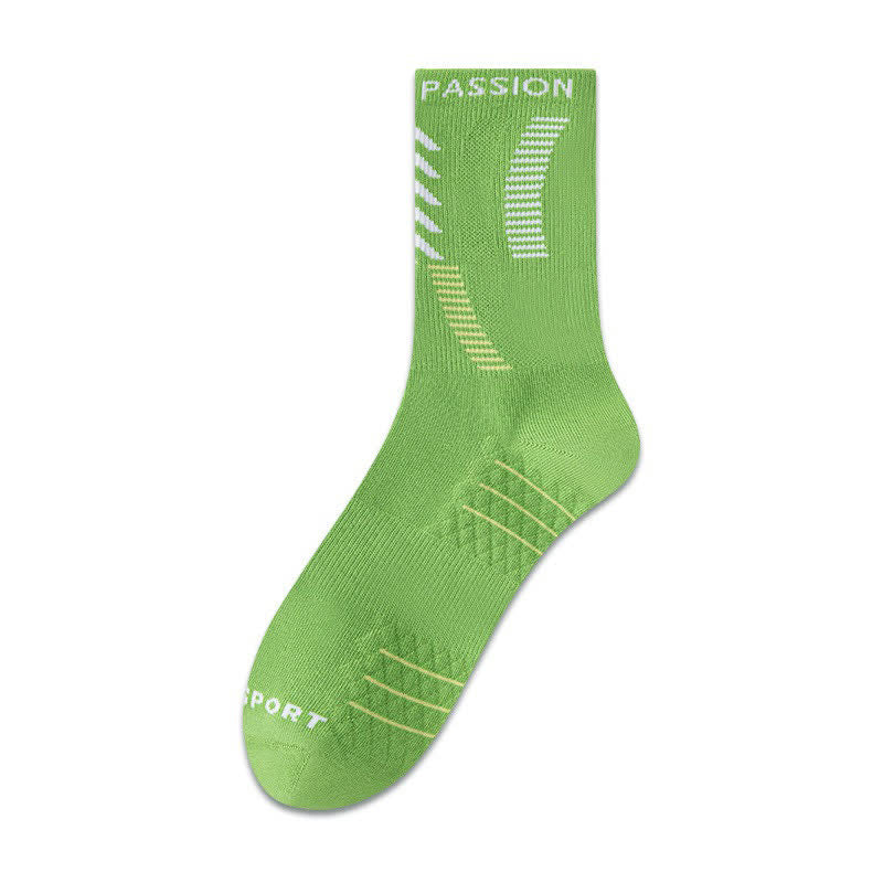 Passion Sport Quarter Socks (5 Pairs) - Green - EU38-44(US5-10) - image 8