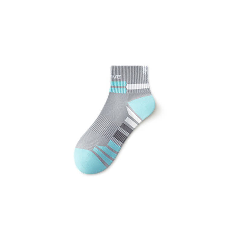 Brave Ribbed Sport Quarter Socks(5 Pairs) - Grey - EU38-44(US5-10) - image 6