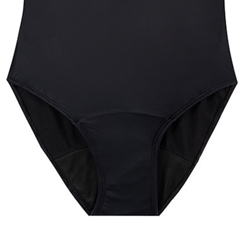 Minimalist Black One-Piece Swimsuit - image 4