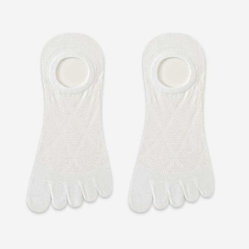 Breathable Bamboo Five Toe No Show Sokcs(3 Pairs) - image 8