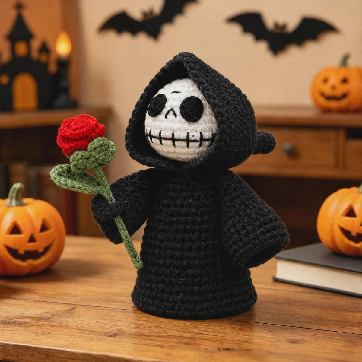 Little Ghost Grim Reaper Crochet Doll - F - One Size - image 5