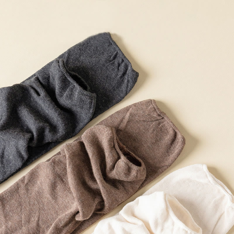 Solid Color Thigh High Socks(2 Pairs) - image 13