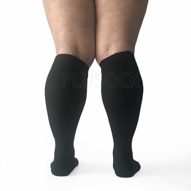 Black Plus Size Compression Socks 2XL-7XL(15-20mmHg) - image 5