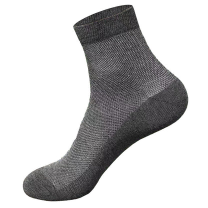 Mesh Quarter Socks(10 Pairs) - Dark Grey - EU44-50(US10-15) - image 10