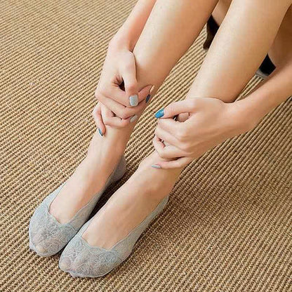 Lace No Show Socks(5 Pairs) - image 3