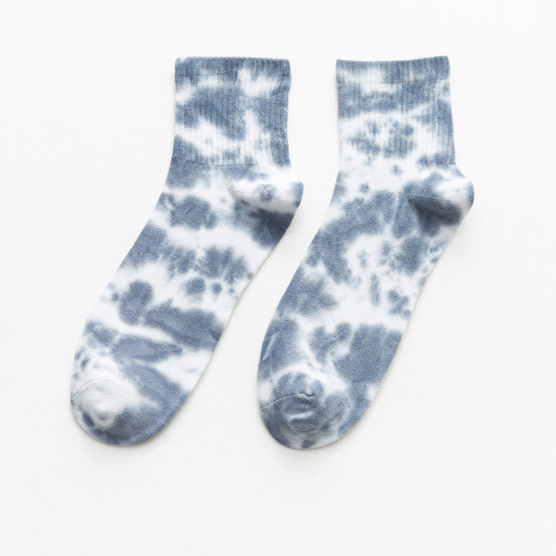 Tie-dye Quarter Socks(5 Pairs) - image 10