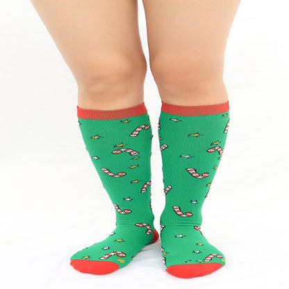 Christmas Sports Knee High Compression Socks(6 Pairs) - image 6