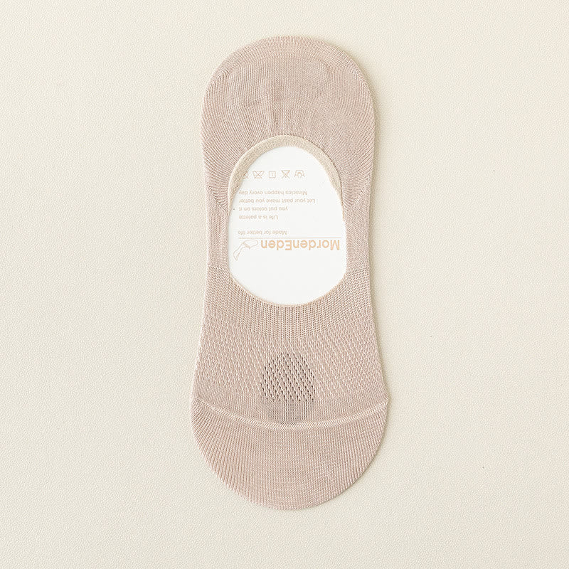 Mesh Breathable No Show Socks(5 Pairs) - Khaki - EU39-46(US5-12) - image 21