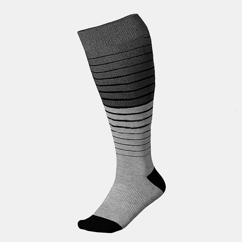 Plus Size Color Block Striped Compression Socks(3 Pairs) - image 6