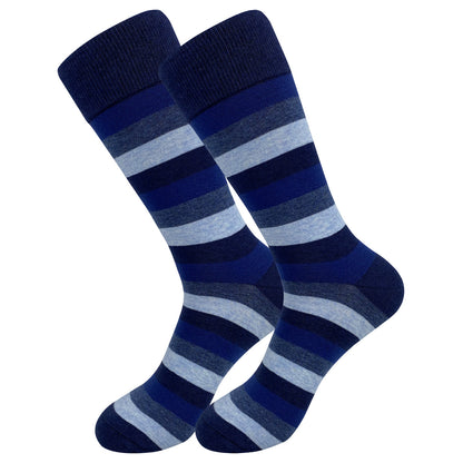Deep Blue Crew Socks(5 Pairs) - image 2
