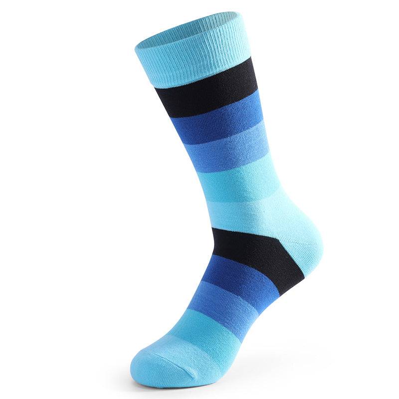 Funny Colorful Stitched Crew Socks(5 Pairs) - image 2