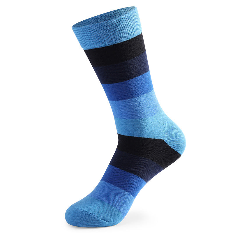 Funny Colorful Stitched Crew Socks(5 Pairs) - image 3
