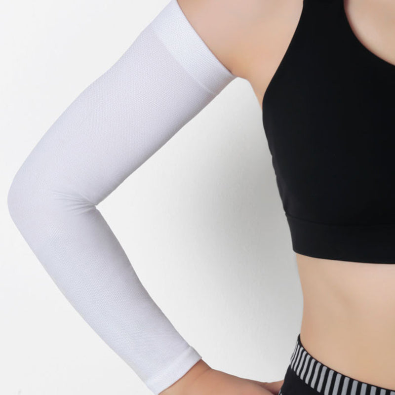 Solid Color Sport Compression Arm Sleeves(3 Pairs) - image 1
