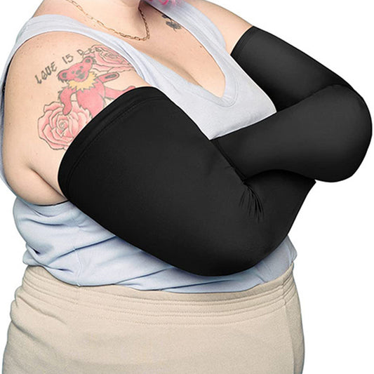 Solid Color Sport Compression Arm Sleeves(3 Pairs) - image 0