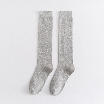 Elasticity Knee High Socks(3 Pairs) - Light Gray - EU39-45(US6-11) - image 13
