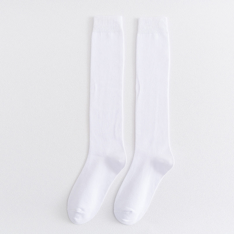 Elasticity Knee High Socks(3 Pairs) - White - EU39-45(US6-11) - image 15