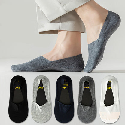 Silicone Anti-shedding No Show Socks(5 Pairs) - image 0