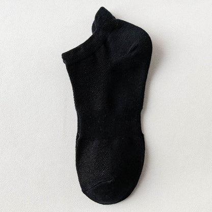 Mesh Four Seasons Ankle Socks(10 Pairs) - Black - EU36-38(US3-5) - image 9
