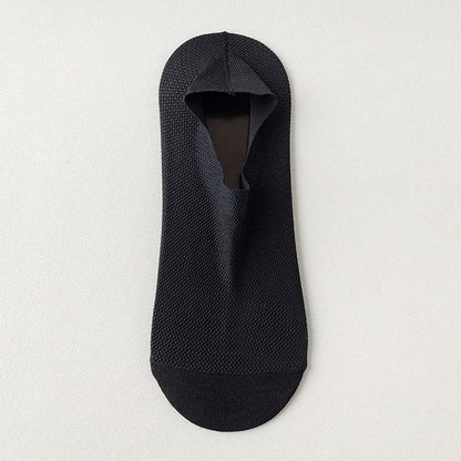 Ice Silk Breathable Ankle Socks(3 Pairs) - Black - EU39-46(US6-12) - image 16