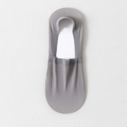 Classic Mesh No Show Socks(4 Pairs) - Light Gray - EU39-46(US6-12) - image 21