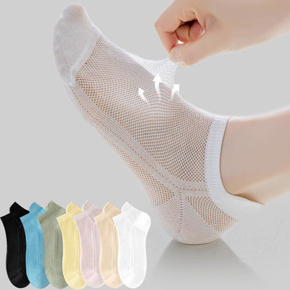 Breathable Full Mesh Ankle Socks(7 Pairs) - image 0