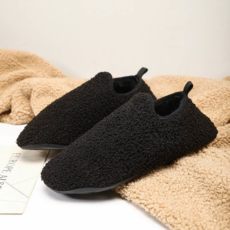 Plus Size Warm Slipper Socks - Black - 3XL - image 29