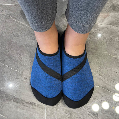 Plus Size Indoor Fitness Slipper Socks - Blue - EU43-44(US9-10) - image 4