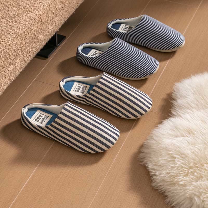 Plus Size Striped Home Slippers - image 8