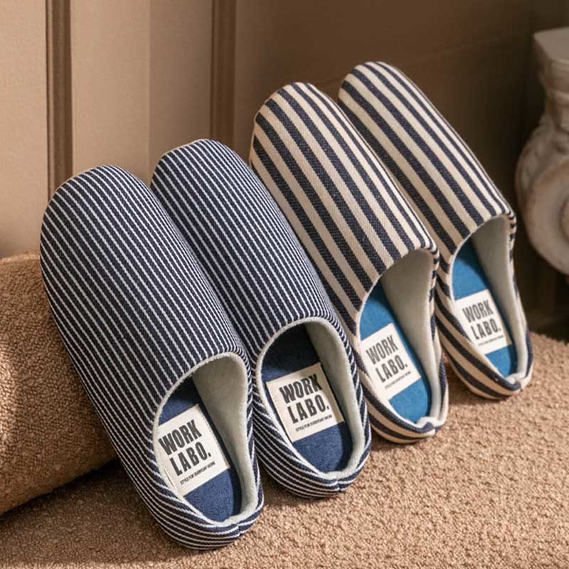 Plus Size Striped Home Slippers - image 10