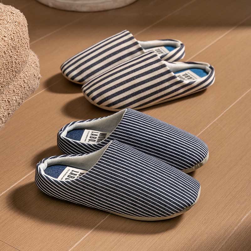 Plus Size Striped Home Slippers - image 9