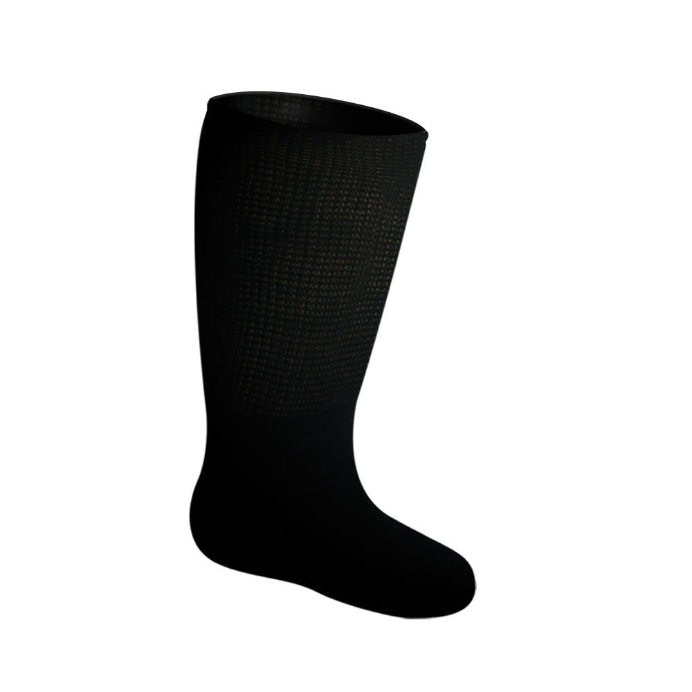 Plus Size Super Loose Knee High Diabetic Socks(3 Pairs) - Black+Beige+Light Camel - 4XL - image 4