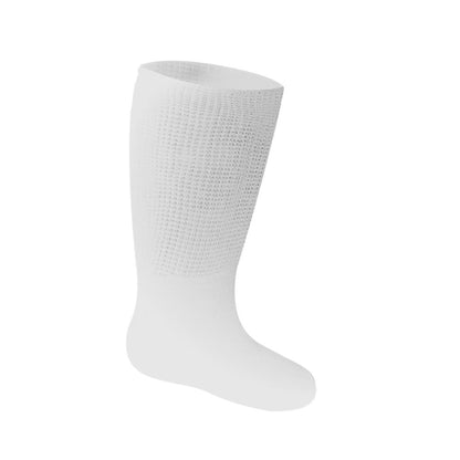 Plus Size Super Loose Knee High Diabetic Socks(3 Pairs) - White+Grey+Camel - 4XL - image 8