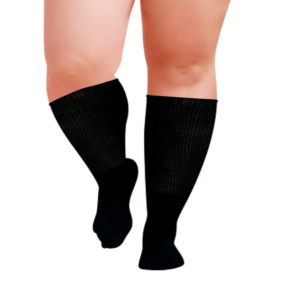 Plus Size Super Loose Knee High Diabetic Socks(3 Pairs) - image 1