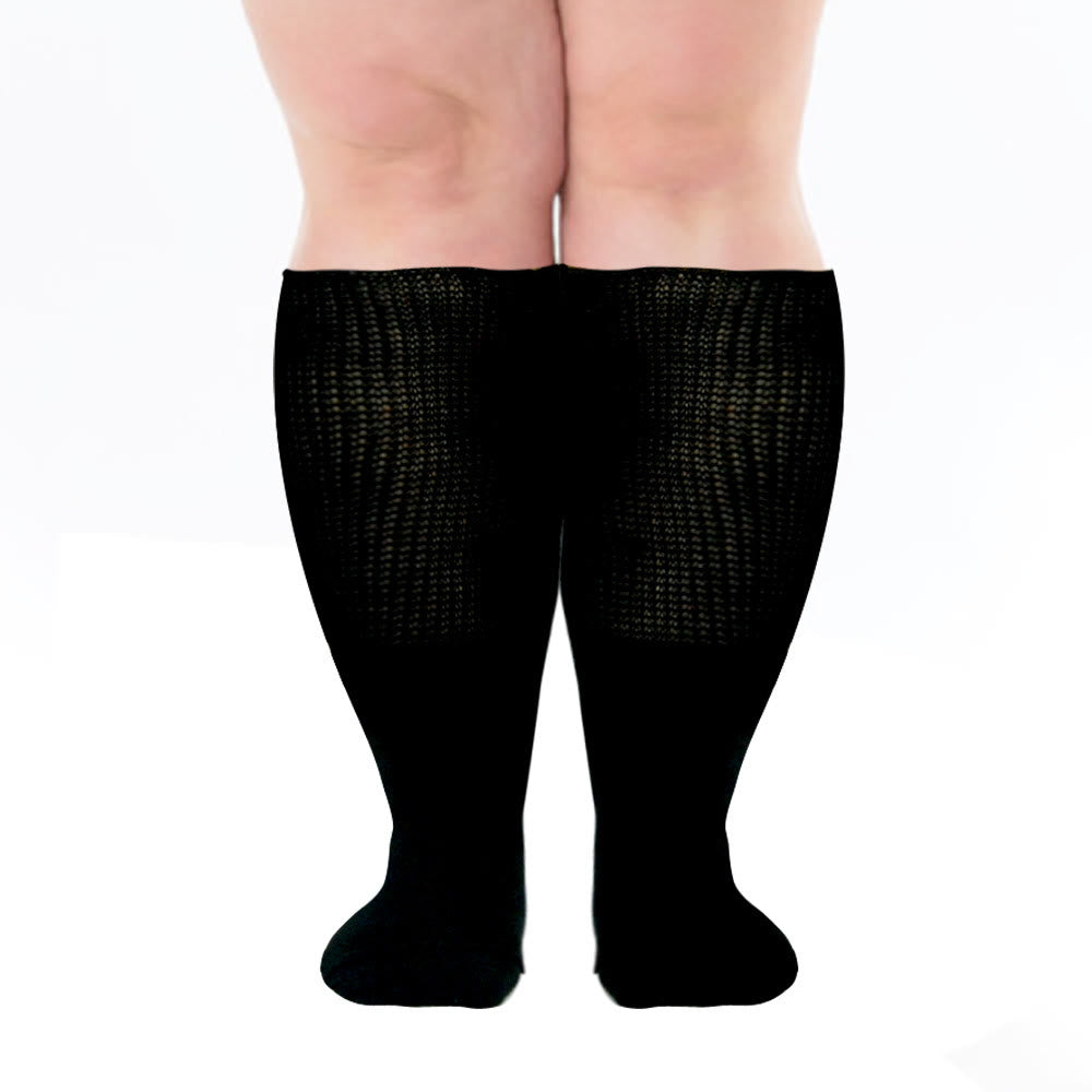 Plus Size Super Loose Knee High Diabetic Socks(3 Pairs) - image 0
