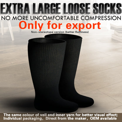 Plus Size Super Loose Knee High Diabetic Socks(3 Pairs) - image 15