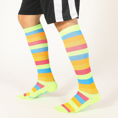Rainbow Stripes Knee High Socks(6 Pairs) - image 9