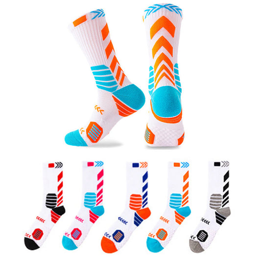 Plus Size Fashion Quarter Compression Socks(5 Pairs) - Multicolor - EU38-44(US5-10) - image 0