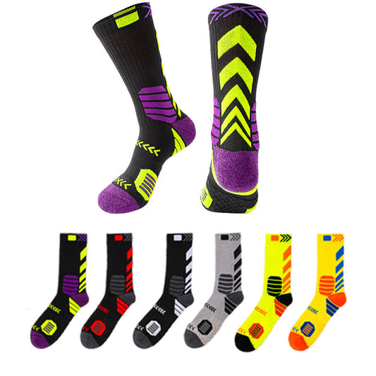 Plus Size Color Matching Quarter Compression Socks(6 Pairs) - Multicolor - EU38-44(US5-10) - image 0