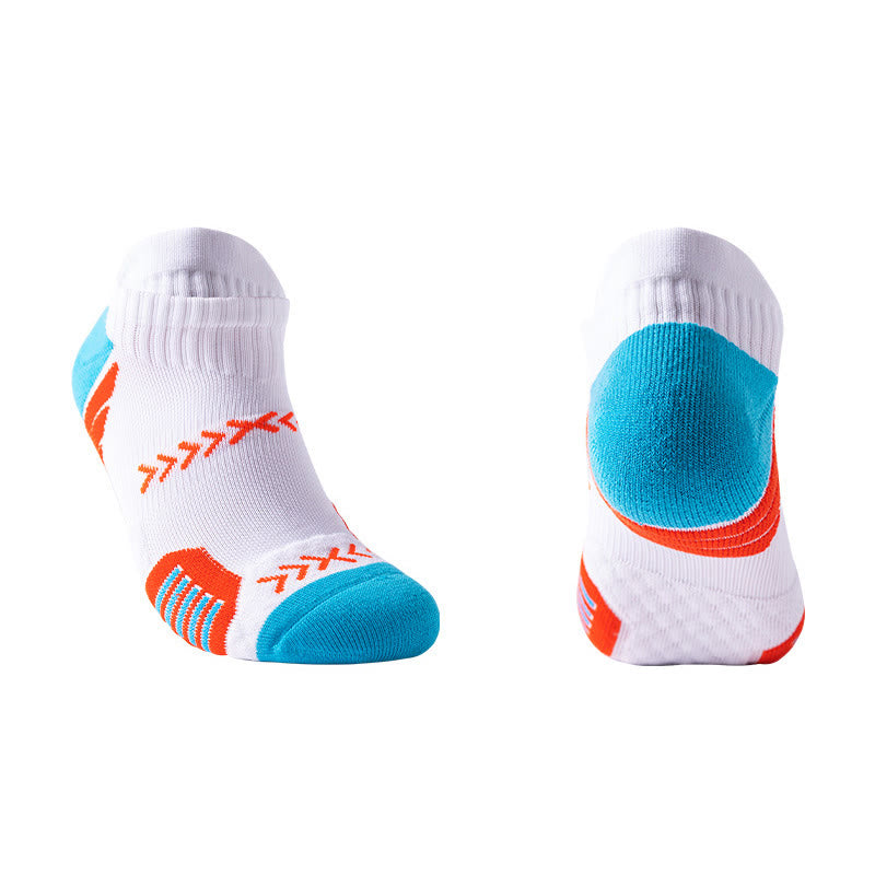 Plus Size Thickened Ankle Compression Socks(5 Pairs) - Orange - EU38-44(US5-10) - image 3