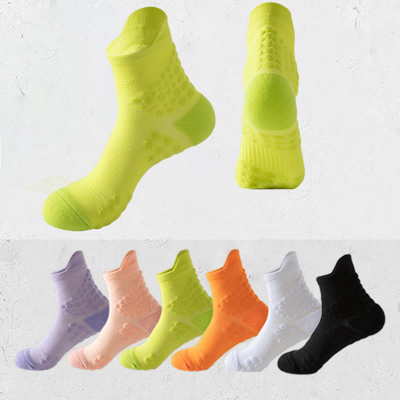 Plus Size Anti Slip Dots Ankle Compression Socks(5 Pairs) - Multicolor - EU38-44(US5-10) - image 0