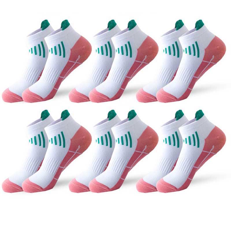 Plus Size Comfort Fit Ankle Compression Socks(6 Pairs) - Pink - EU37-45(US4-11) - image 5