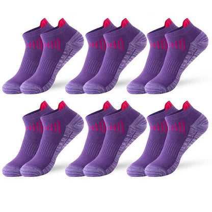 Plus Size Comfort Fit Ankle Compression Socks(6 Pairs) - Purple - EU37-45(US4-11) - image 6