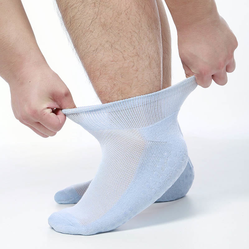 Plus Size Stretchy Ankle Diabetic Socks(2 Pairs) - Light Blue - EU40-45(US7-11) - image 4