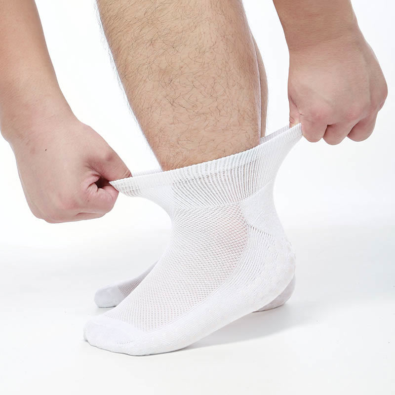 Plus Size Stretchy Ankle Diabetic Socks(2 Pairs) - White - EU40-45(US7-11) - image 6